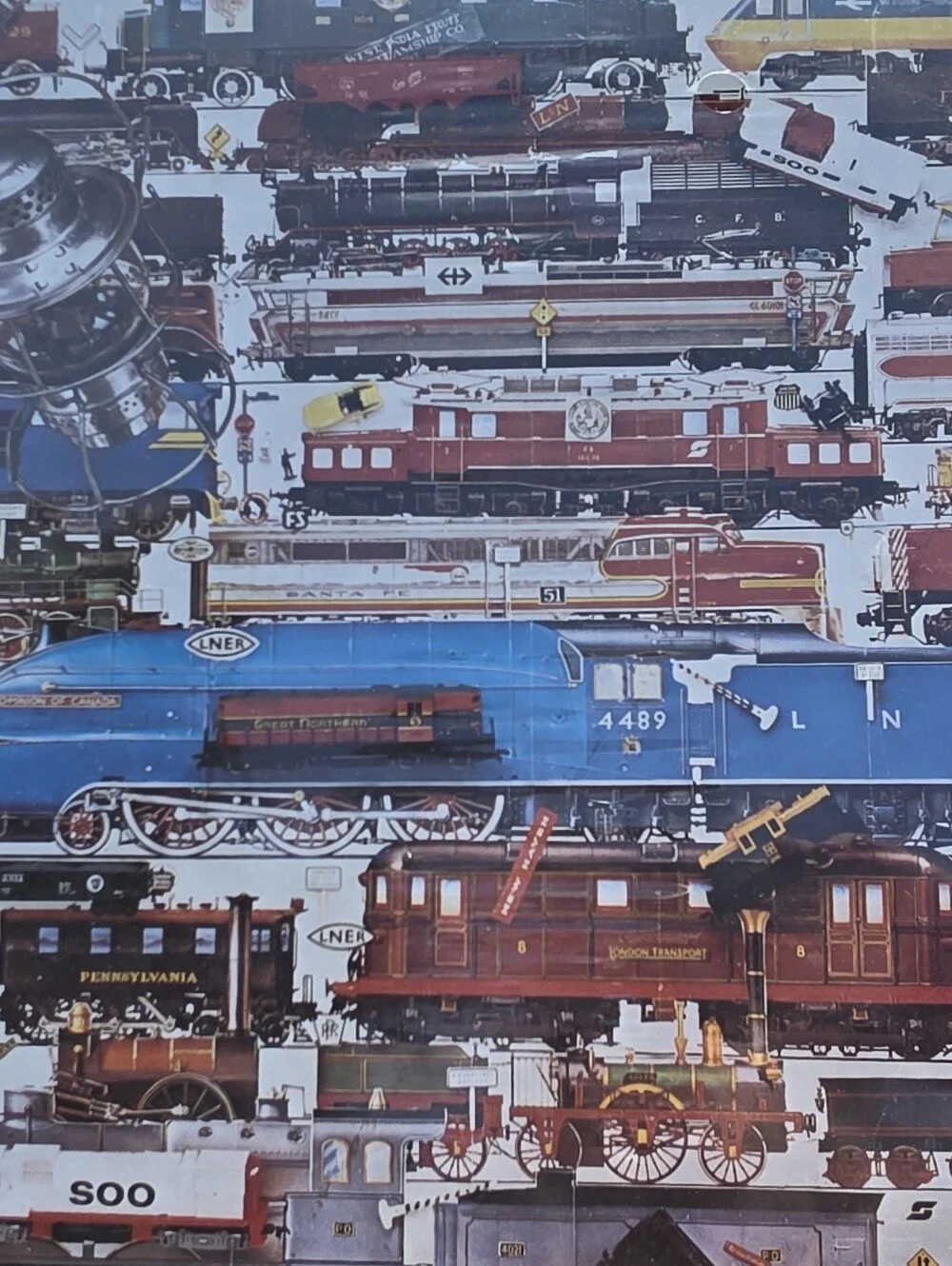600 piece Nordevco Challenger Puzzle All Aboard NEW Trains Railroad puzzle